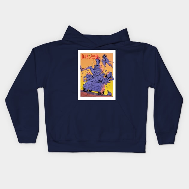 Lupin's Gang Kids Hoodie by dylanbeedoodles